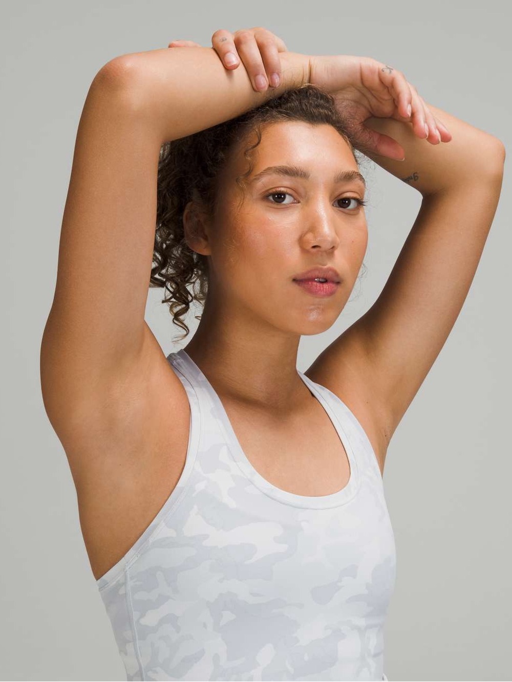Lulu lemon Women's White Camo Racerback Tank Top - Picture 4 of 5